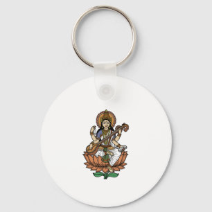 Chaveiro Deusa Hindu Saraswati