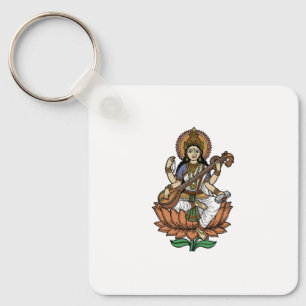 Chaveiro Deusa Hindu Saraswati
