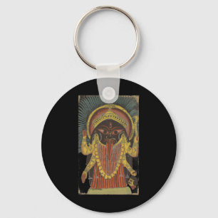 Chaveiro Deusa Kali Antiga Kalighat Indiana Vintage Hindu