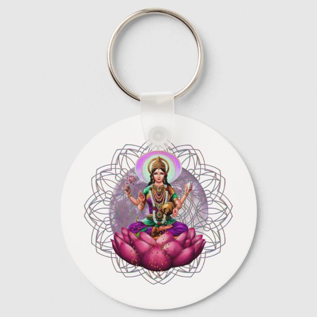 Chaveiro Deusa Lakshmi mandala (Frente)