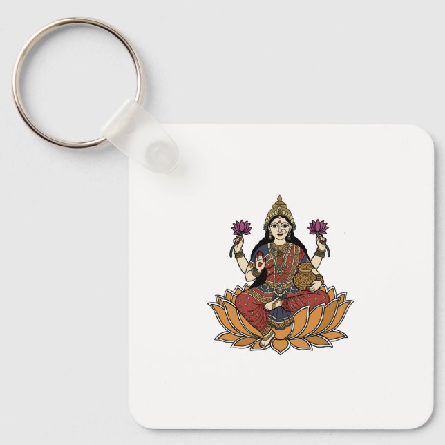 Chaveiro Deusa Laxmi (Frente)