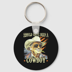 Chaveiro Deveria Ter Sido Um Cowboy Engraçado Trump Retro V