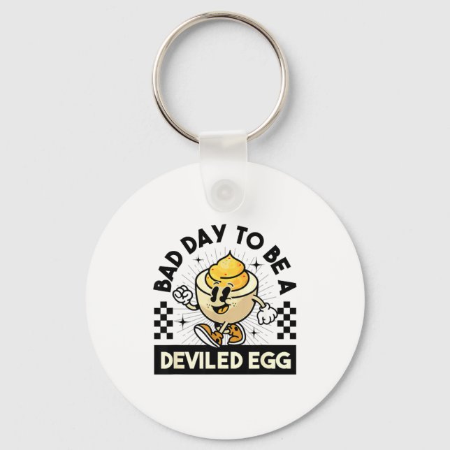Chaveiro Deviled Egg Thanksgiving Eggs For Men Women Funny  (Frente)