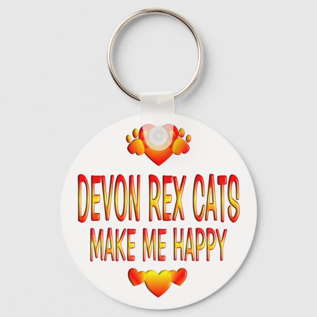 Chaveiro Devon Rex Cat (Frente)
