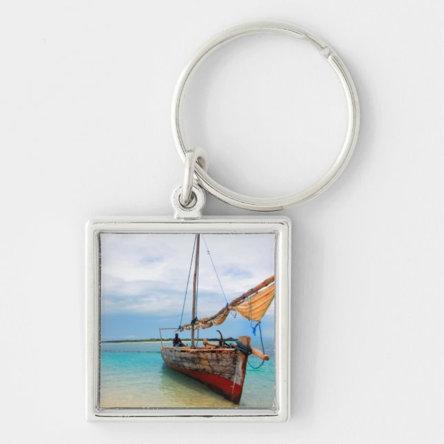 Chaveiro Dhow Tradicional, Zanzibar, Tanzânia (Frente)