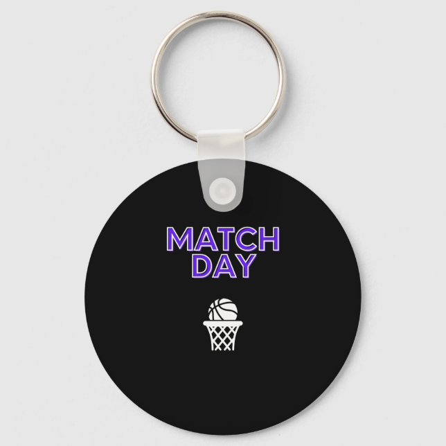 Chaveiro Dia 1 do jogo de basquete (Frente)