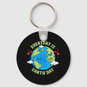 Chaveiro Dia a Dia da Terra Celebra o Ambiente do Dia da Te