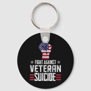 Chaveiro Dia da Consciência do Suicídio Veterano
