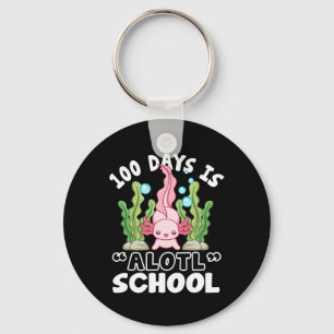 Chaveiro Dia Da Escola 100 Dias É Alol Axolotl