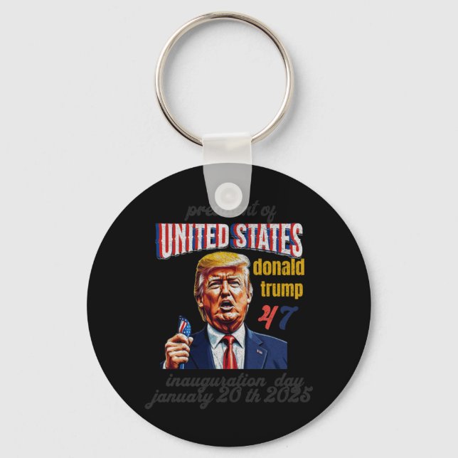 Chaveiro Dia da Inauguração Donald Trump (Frente)