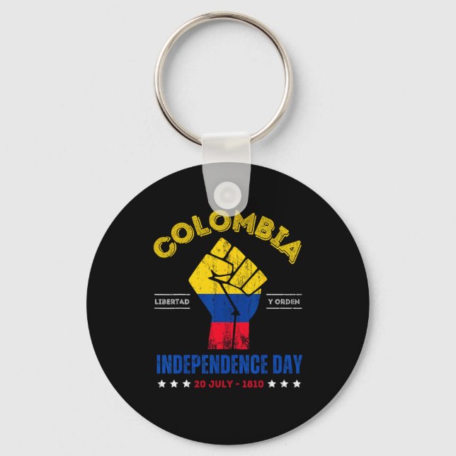 Chaveiro Dia da Independência 1810 República da Colômbia 20 (Frente)