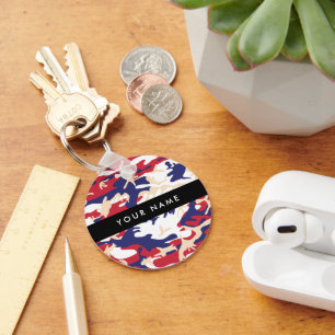 Chaveiro Dia da Independência Camuflagem Seu nome Personali