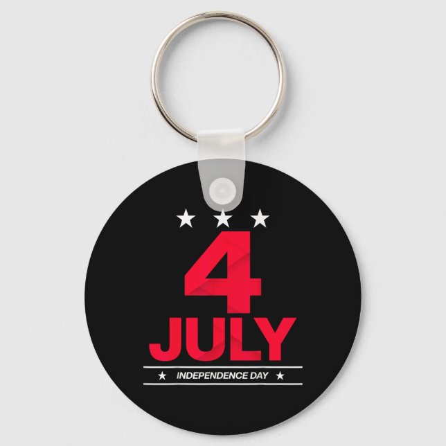 Chaveiro Dia da Independência de 4 de Julho (Frente)