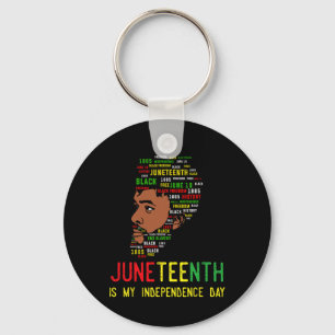 Chaveiro Dia da Independência do Juneteenth Dia dos Pais Ho