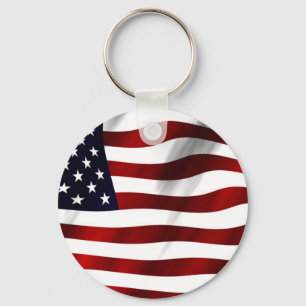 Chaveiro Dia da Independência Patriótica da Bandeira Americ