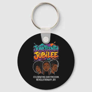Chaveiro Dia da liberdade do jubileu de Juneteenth afro-ame