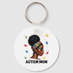 Chaveiro Dia da Mãe Africano Autismo Negro Mãe Afro Autismo