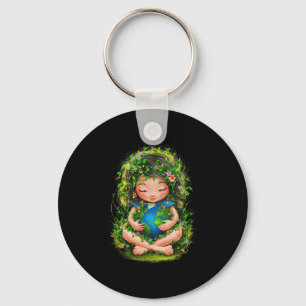 Chaveiro Dia da Mãe Verde Gaia Salva Nossa Mulher Planeta