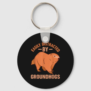 Chaveiro Dia da Marmota Engraçado _ Feliz Dia da Marmota _2