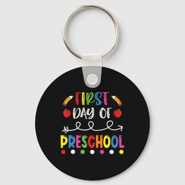 Chaveiro Dia Da Pré-Escola De Volta Aos Professores (Frente)