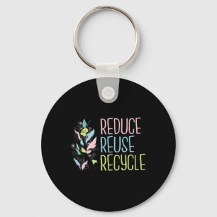 Chaveiro Dia da Terra A Terra do Reciclar de Reutilização R