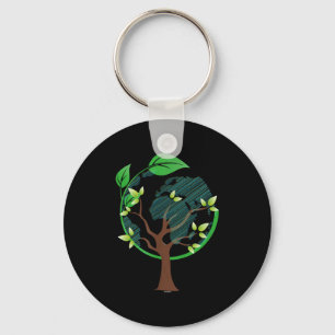Chaveiro Dia da Terra Amantes da Natureza Conservacionista