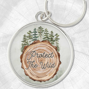 Chaveiro Dia da Terra Citação o Ambiente de Pinheiros de Di