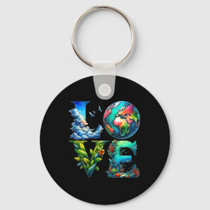 Chaveiro Dia da Terra do Amor bonito Todos os dias Dia da T