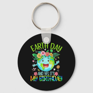 Chaveiro Dia da Terra e Sim É Meu Aniversário Tee Terra Eng