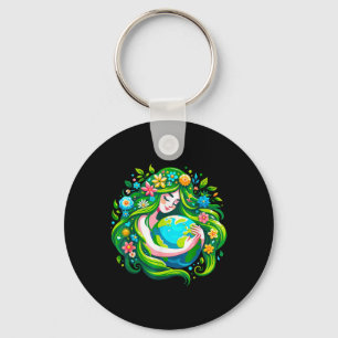 Chaveiro Dia da Terra Mãe Natureza Dia da Terra Salve nosso