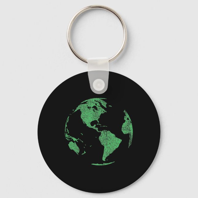 Chaveiro Dia da Terra Salva Nosso Planeta Mudanças Climátic (Frente)