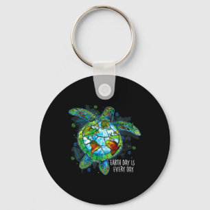 Chaveiro Dia da Terra Todos Os Dias Tartaruga Marinha Engra