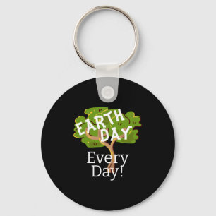 Chaveiro Dia da Terra Todos os Dias Vá Verde Salve o Nosso 