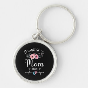 Chaveiro Dia das Mães Engraçado com Floral 2024
