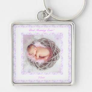 Chaveiro Dia das Mães Lilás Rosa Melhor Múmia Alguma Vez Do
