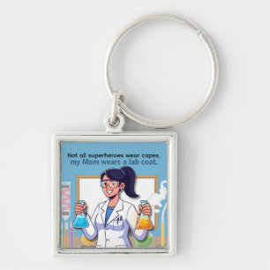 Chaveiro Dia das Mães Mãe Trabalhadora de Laboratório