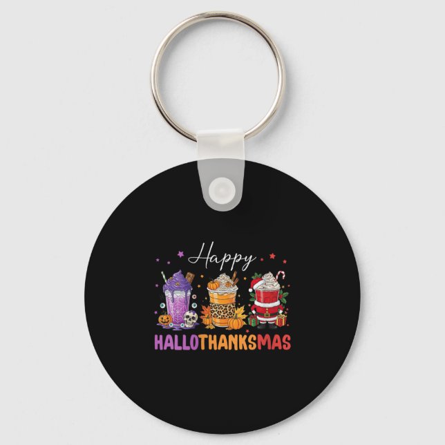 Chaveiro Dia das Mulheres Feliz Hallothanksmas Halloween Di (Frente)