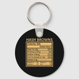 Chaveiro Dia de Ação de Graças Natal Hash Browns Divertidos