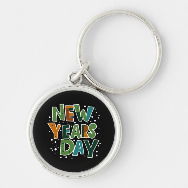 Chaveiro Dia de Ano Novo (Frente)