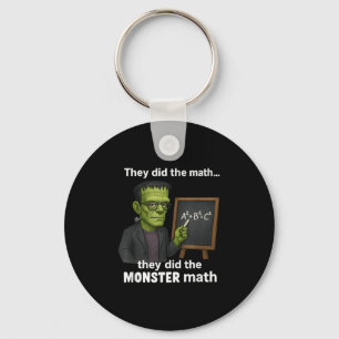 Chaveiro Dia de as Bruxas engraçado Monstro Math Pun, Teach