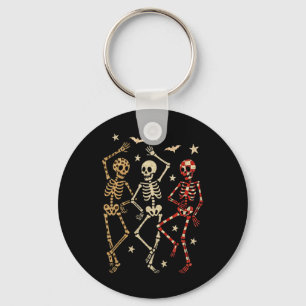 Chaveiro Dia de as Bruxas engraçado Spooky Bones Dançando C