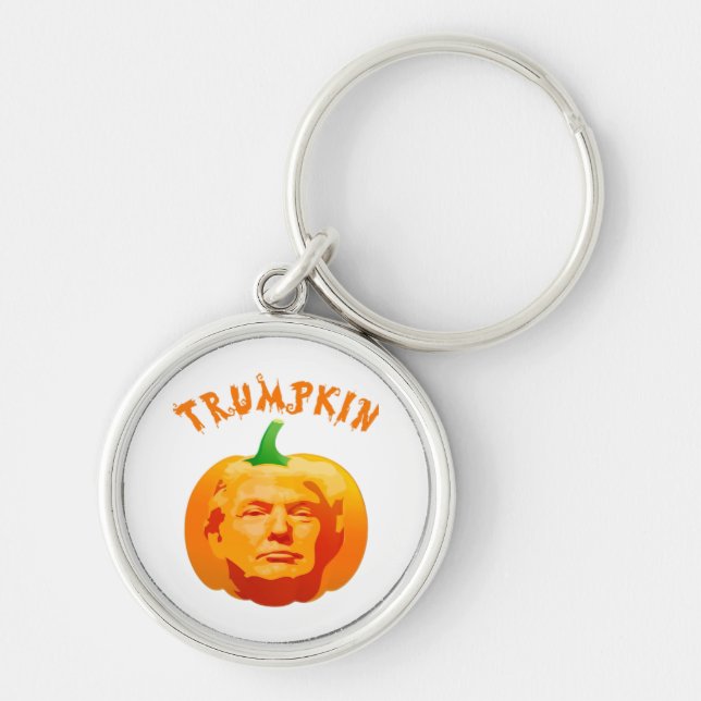 Chaveiro Dia de as Bruxas engraçado Trumpkin Figurino - Est (Frente)