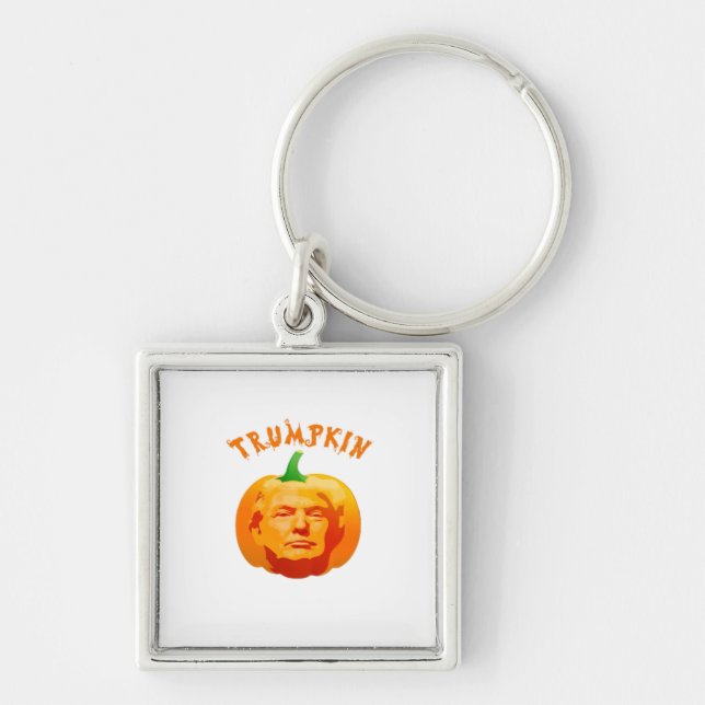 Chaveiro Dia de as Bruxas engraçado Trumpkin - Spooky Parod (Frente)