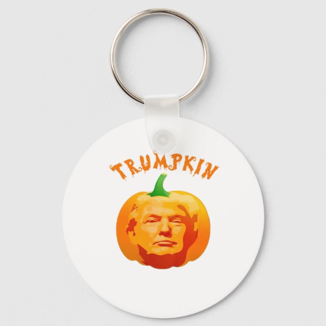 Chaveiro Dia de as Bruxas engraçado Trumpkin - Spooky Parod (Frente)