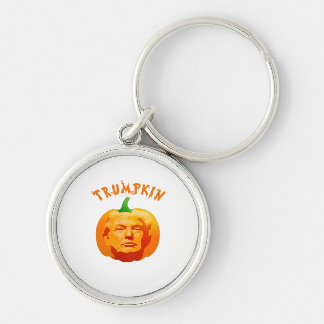 Chaveiro Dia de as Bruxas engraçado Trumpkin - Spooky Parod (Frente)