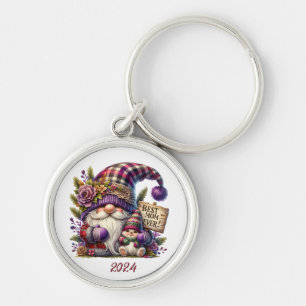 Chaveiro Dia de as mães Feliz Personalizado/Gnome