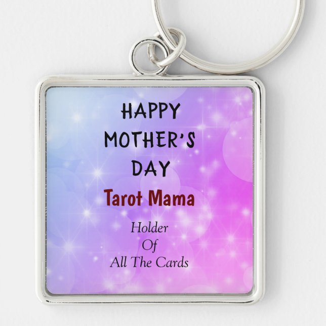 Chaveiro Dia de as mães Feliz Tarot Mama design (Frente)