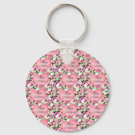 Chaveiro Dia de as mães Orquídea Rosa