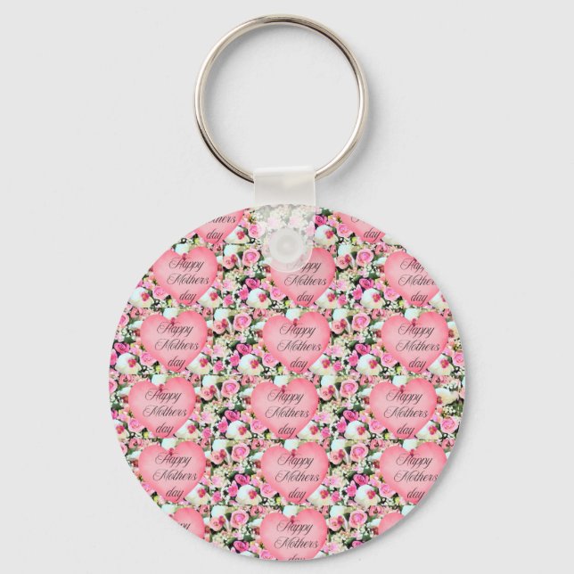 Chaveiro Dia de as mães Orquídea Rosa (Frente)