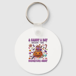 Chaveiro Dia de Doces Mantém Monstros Longe Abobrinha de Ha